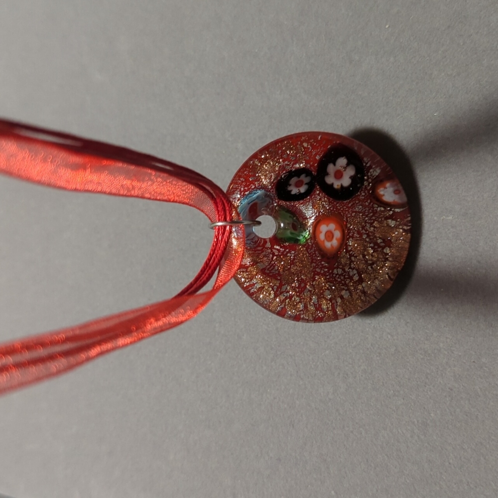 Beautiful Lampwork Glass Necklace